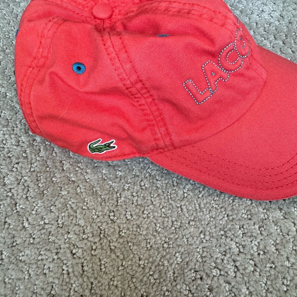 Lacoste Vibrant Red Hat - Picture 2 of 3